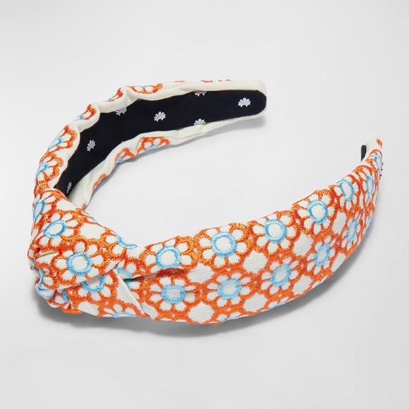 LELE SADOUGHI Marigold Embroidered Knotted Headband main image 5